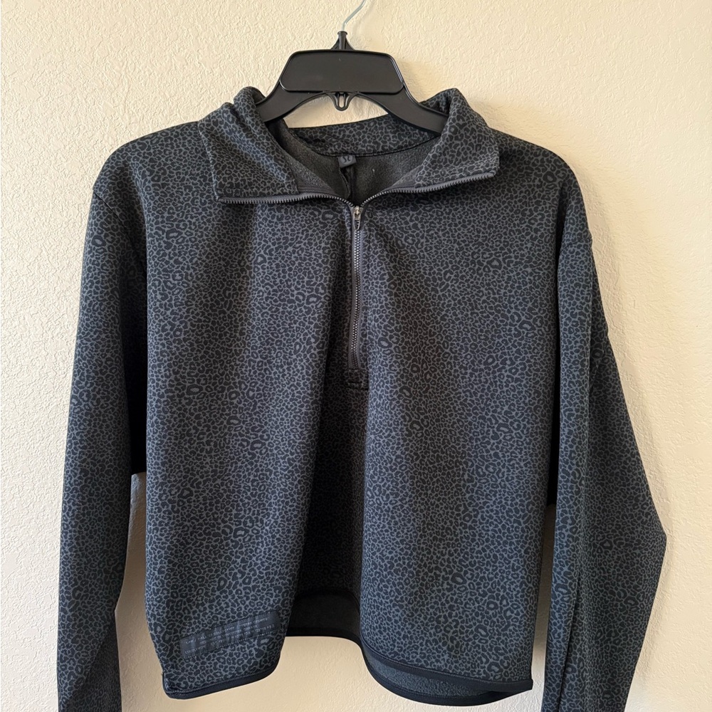 Lulu lemon Leopard Print Quarter-Zip Pullover